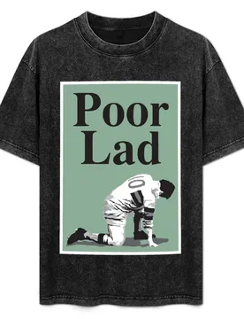 Poor Lad - Black Text T-Shirt t shirts designer man t shirt cotton cotton t shirts man 100% cotton shirt pack T-Shirt - Aliexpress - FashionsVida