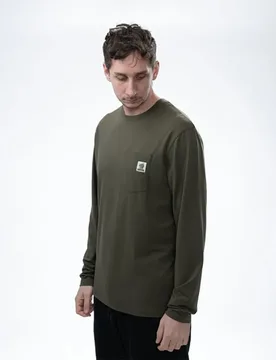 Make It Happen Carp Logo Long Sleeve T-shirt Green 3XL Men - NASH - FashionsVida
