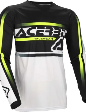 Maglia MotoCross Enduro MX LINEAR LUGO Nero Bianco taglia M - Acerbis - FashionsVida