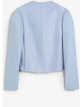 Blazer de mujer crop con detalle de ondas - Scalpers - FashionsVida