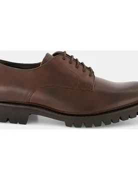 Zapato de campo de hombre cordones piel suela vibram - Verhunt - FashionsVida