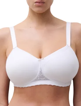 Womens Speciality Absolute Comfort Pocketed Bra - White Polyamide - Size 34b - Chantelle - FashionsVida