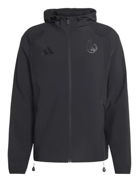 Real Madrid Windbreaker Tiro Travel 2025/26 - Noir - male - Size: S - Adidas - FashionsVida