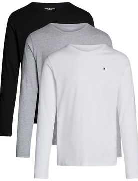 Pack 3 t-shirt manica lunga bianca nero grigia UM0UM03378