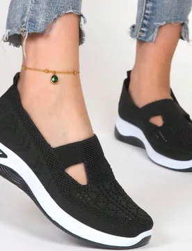 Zapatos deportivos para mujer de diseño de punta redonda, transpirables, ligeros y cómodos, perfectos para conducir. Nuevos modelos de primavera, za - Shein - FashionsVida