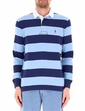 Polo maniche lunghe POLO AZZURRO S