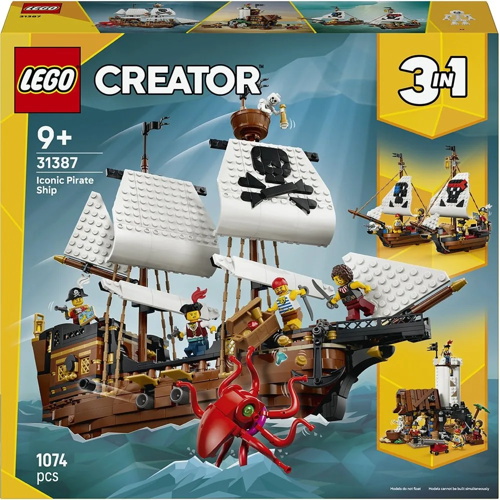 Juego de construcción Barco Pirata Clásico Creator - 31387 - Lego - FashionsVida