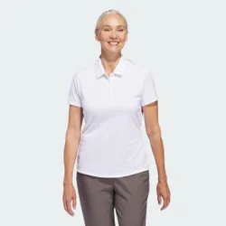 Polo donna Solid Performance a manica corta L White