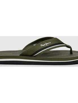 Sandalia de playa tipo T-bar con parte superior de cinta de nailon y suela de EVA - Pepe Jeans - FashionsVida