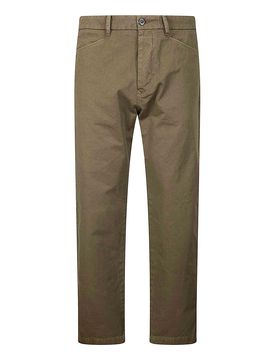 Pantaloni Chino Regular in Cotone