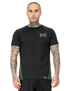T-shirt à Manches Courtes Training Black / Green XL