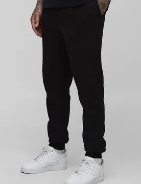 Men's Tall Essential Slim Fit Joggers Black Size Medium Black M - boohooMAN - FashionsVida