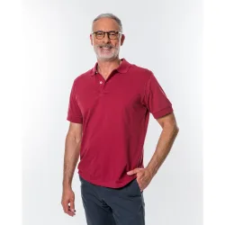 Polo piqué de hombre en oscuro