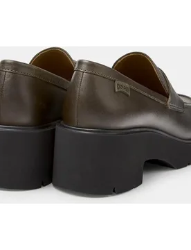 Mocasines de mujer de piel lisos con tacón - Camper - FashionsVida