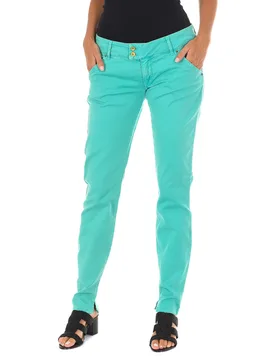 Womens Trousers K-Chino - Sky Blue Cotton - Size 25 (Waist) - MET - FashionsVida