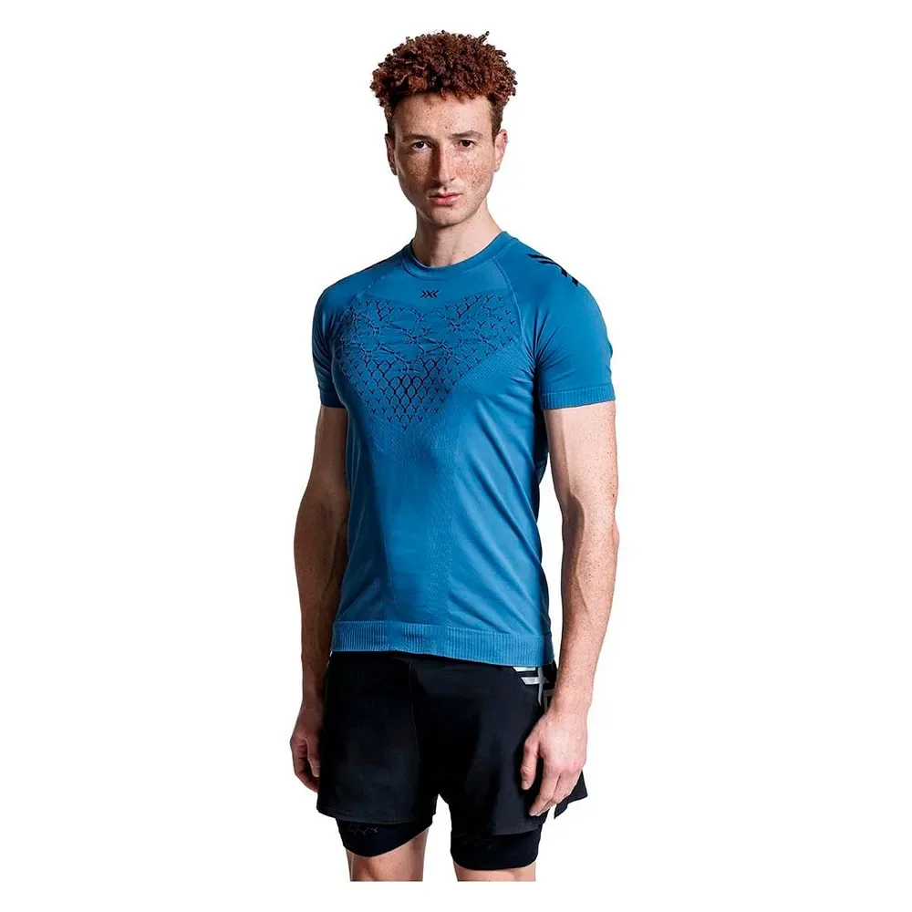 Maglietta A Maniche Corte Twyce Run Slate Blue / Black M - X-BIONIC - FashionsVida