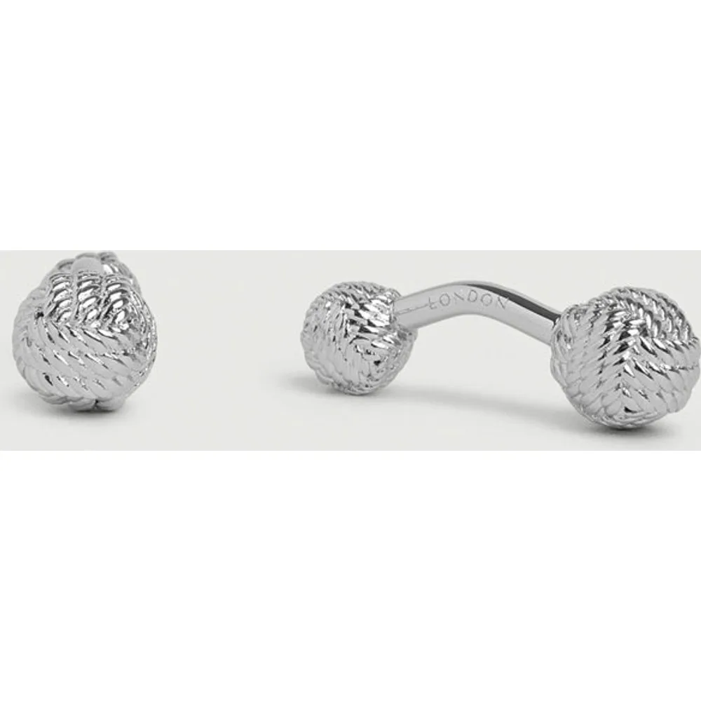 Gemelos en forma de nudo con acabado esmaltado - Hackett - FashionsVida