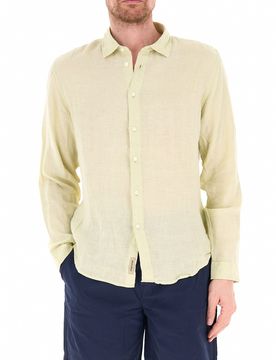 Camicia in lino VERDE CHIARO M