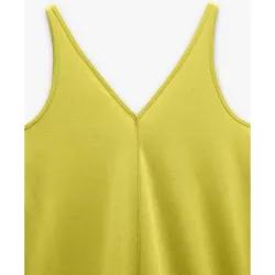 Vestido midi fluido sin mangas