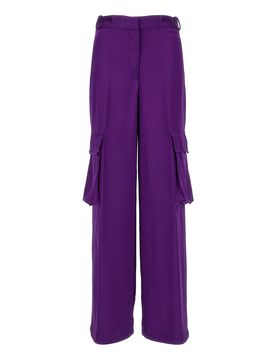 Versace Pantaloni cargo in raso