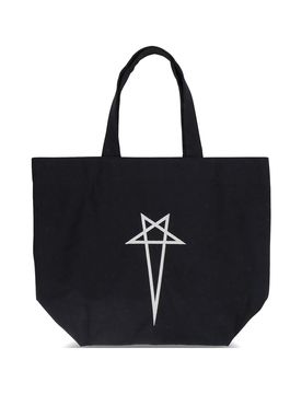Canvas Handbag with Front Logo