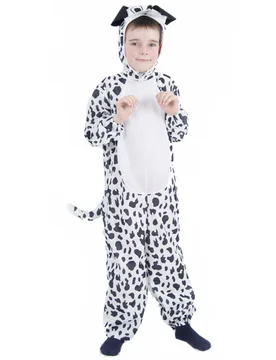 Dalmatiner-Kinderkostüm schwarz-weiss - unisex - KARNEVAL-MEGASTORE - FashionsVida