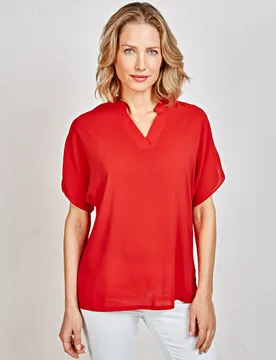 Bluse "Sabine" Amélie di Santi orange - 3Pagen - FashionsVida
