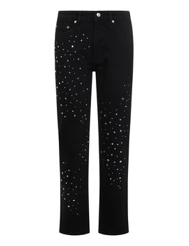 Jeans con cristalli e stelle