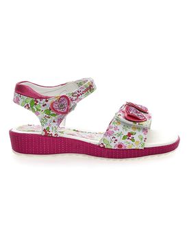 Sandali 09161141 Bianchi e fuxia fantasia fiori 35