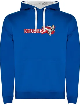 Sweat à Capuche Judo Two-colour Royal Blue / White XL - Kruskis - FashionsVida