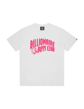 Arch Logo T-Shirt - White/Pink Logo