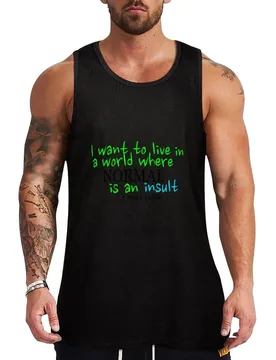 Normal is an insult Tank Top Anti Odor Tank Top Moisture Wicking Workout Shirt - Aliexpress - FashionsVida