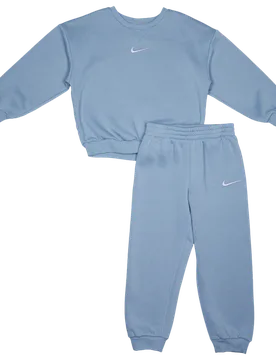 Essential Crew Unisex Tracksuits - Blue - Size 5 - 6 Years - Cotton Fleece - Blue - Size: 5 - 6 Years - Nike - FashionsVida