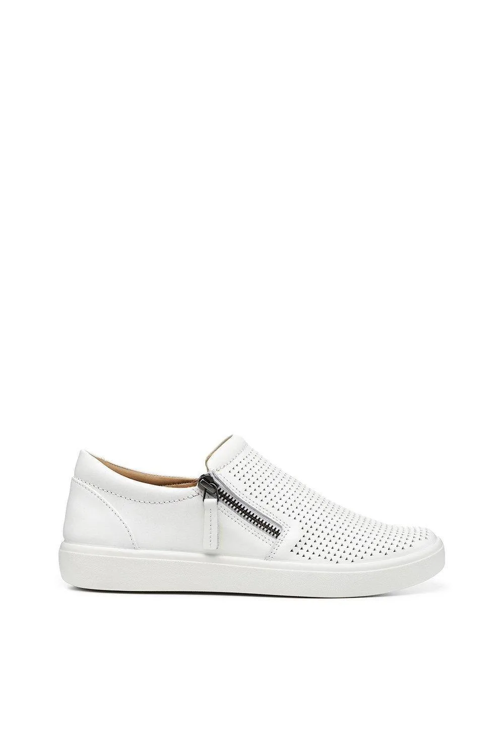 Extra Wide 'Daisy' Deck Shoes - White - Size: 4 - Hotter - FashionsVida