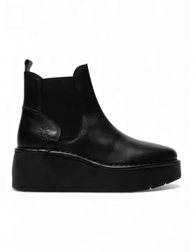 Womens HELY268 Chelsea Leather Ankle Pull-On Boots - - Size: 9 - FLY London - FashionsVida