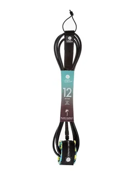Leash De Surf Big Surf 12´ 9mm Black 3.7 x 9 mm unisex
