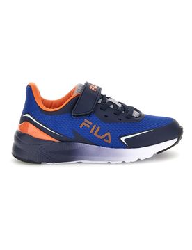 Sneakers blu con strappi e inserti arancioni Crusher V Kids FFK0076 34