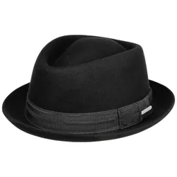 Classic Diamond Crown Wool Hat by - black - Size: L (58-59 cm)