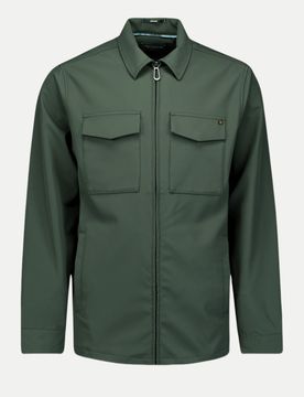 Overshirt Full Zipper Grün XL