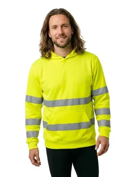 Sweat-shirt à Zip Leonis 25 Unités Yellow Fluo 2XL - U-Power - FashionsVida