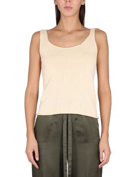 Aspesi Round Shoulder Cotton Top