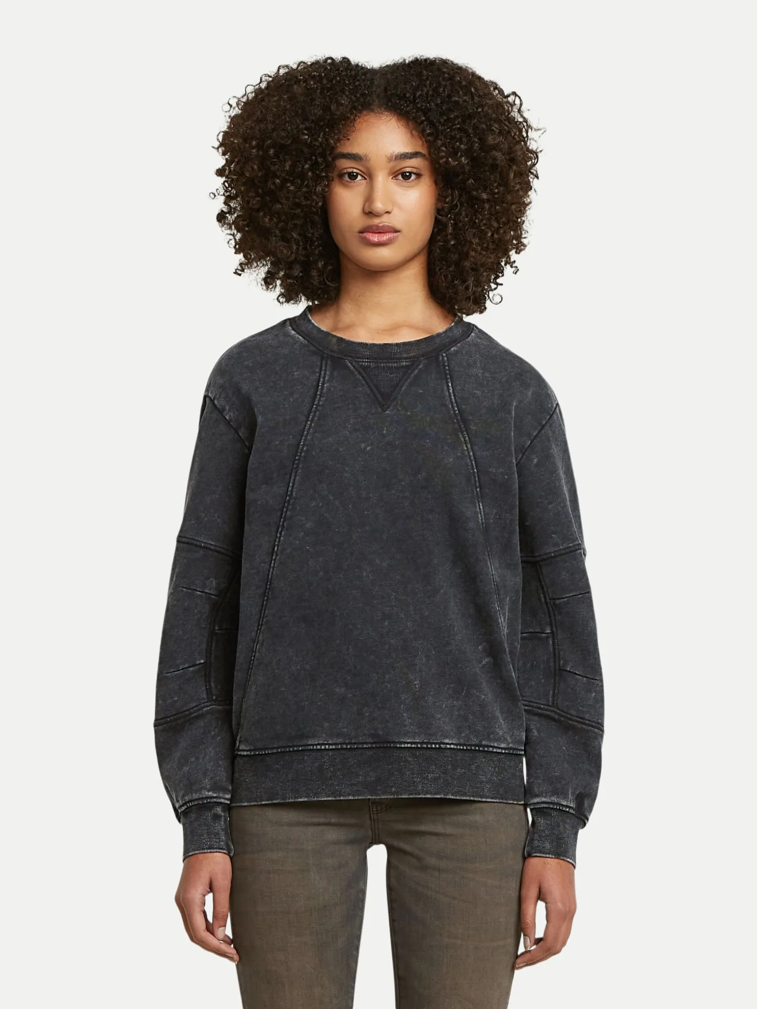 Sweatshirt Washed 3D Schwarz S - G-Star RAW - FashionsVida
