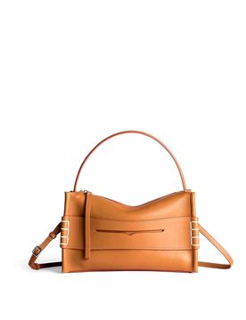 Borsa mocassino piccola in pelle marrone