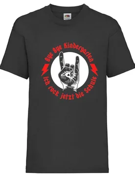 Kinder - Shirt Motiv \Ich rock jetzt die Schule" schwarz 116" - Reitsport Manski - FashionsVida