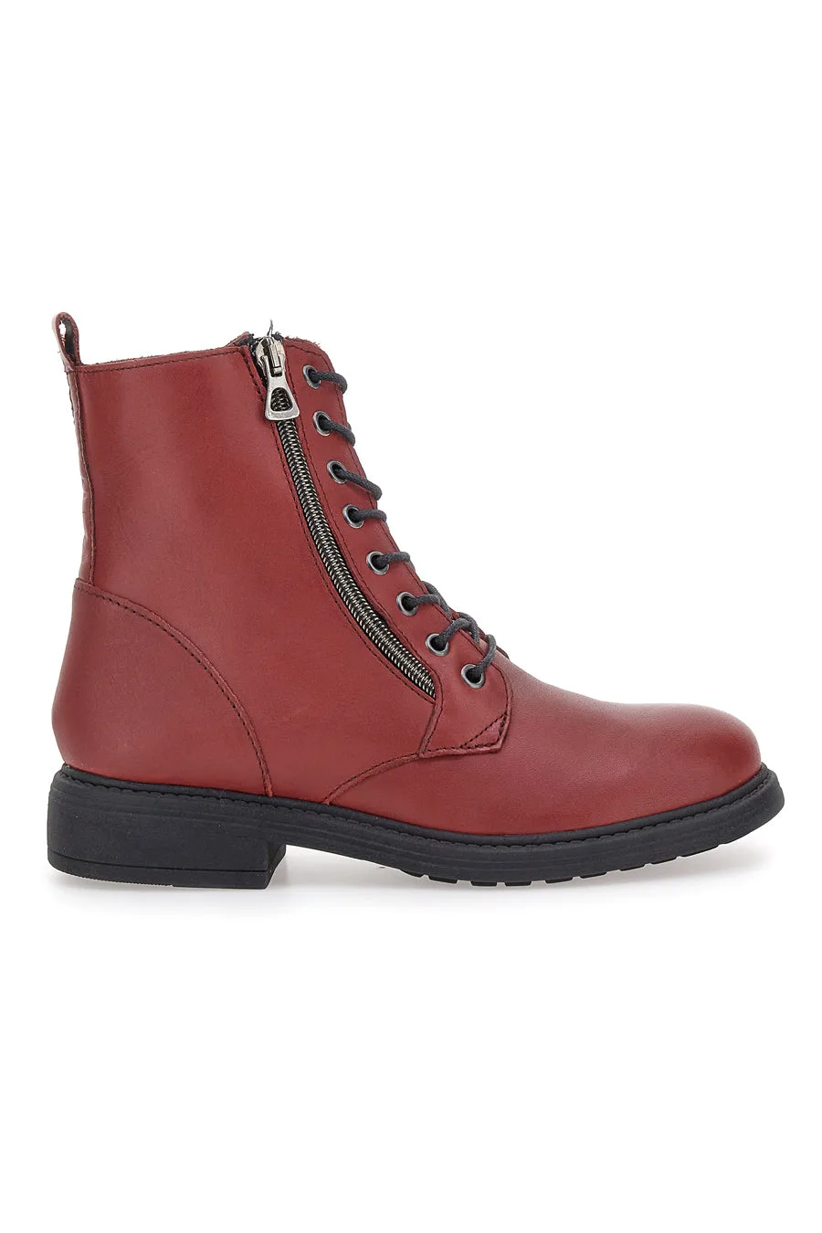 Anfibi bordeaux con cerniera laterale 4532385 40 - PITTARELLO GLAM - FashionsVida