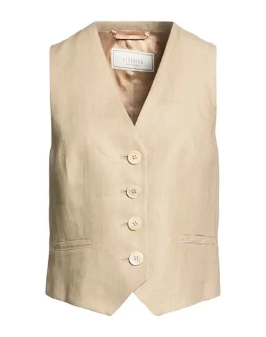 Chaleco sartorial Mujer Caqui 38,42 Mujer - Peserico - FashionsVida