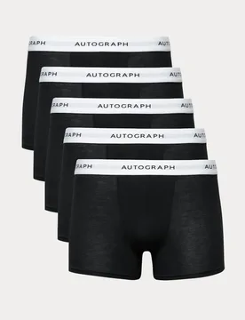 Pack Supima® Cotton Blend Supersoft Trunks Black male - Autograph - FashionsVida