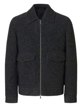 Giacca in lana home jakob wool blend jacket - grey melange - Selected - FashionsVida