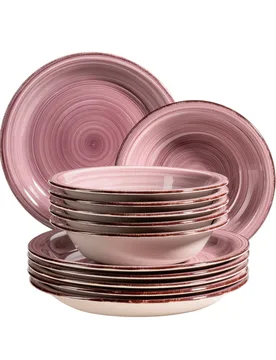Mäser Teller-Set, Steingut Lumaca lila - Maser - FashionsVida