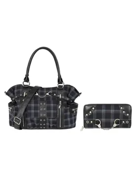 Gothic Handtasche - Rise Up Bundle - für Damen - grau - Frauen - female - Banned Alternative - FashionsVida